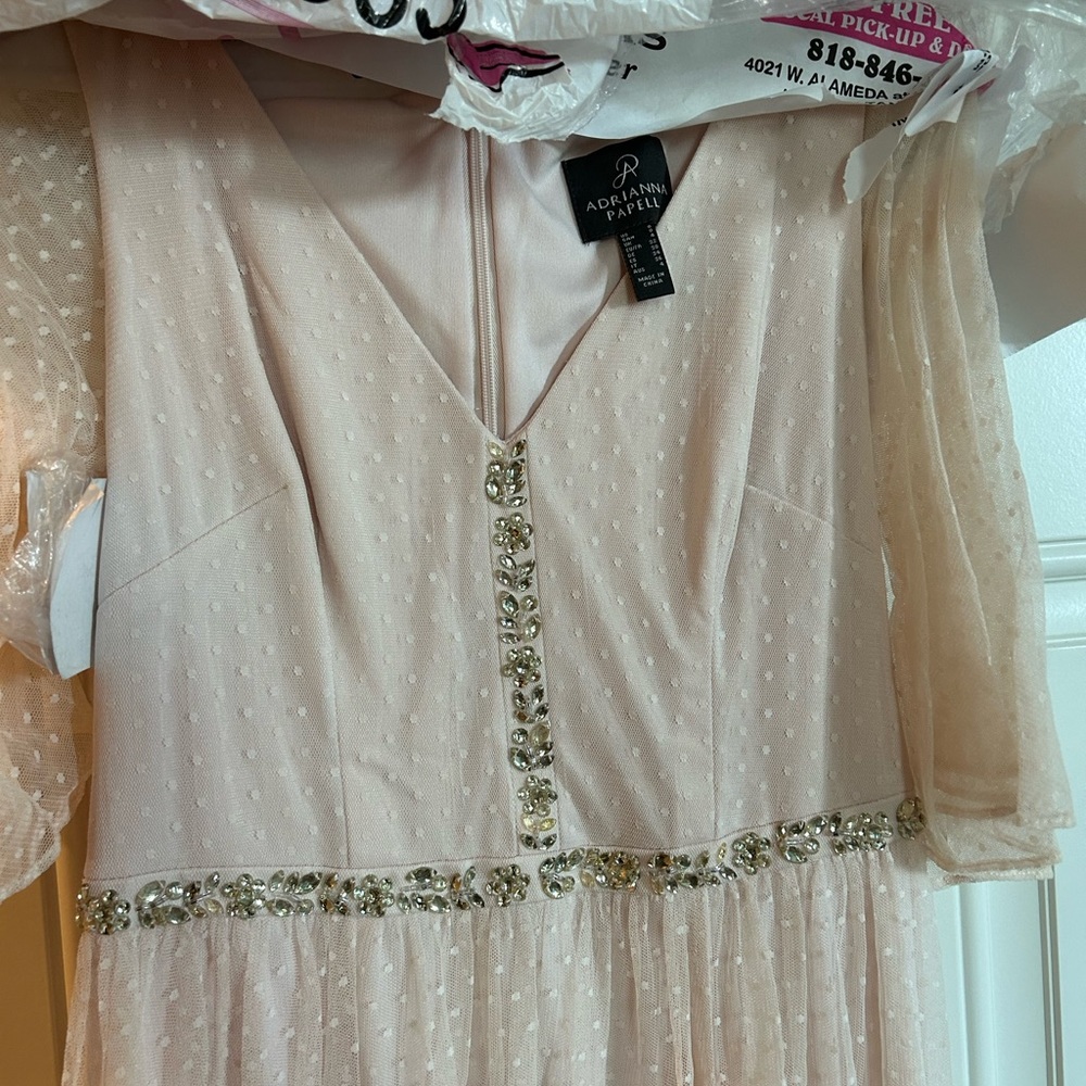 Anthropologie bridesmaids dress with rhinestone detail